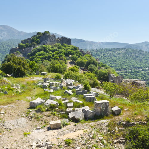 Preview: Remnants Of Castle On The Golan Heights Near The Israeli Border With Syria. The Nimrod Fortress