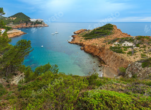 Preview: Sea Bay Summer View With Small Beach. Costa Brava, Catalonia, Spain.