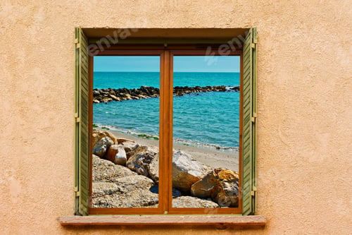 Preview: Surreal View Of Breakwater Through The Window
