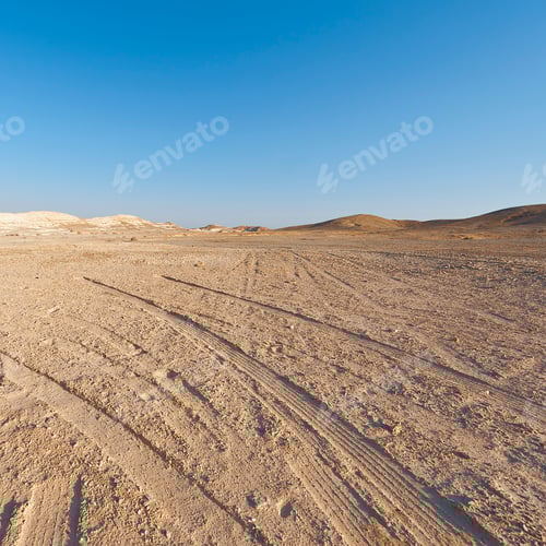 Preview: Desolate Infinity Of The Rocky Hills Of The Negev Desert In Israel. Breathtaking Landscape And