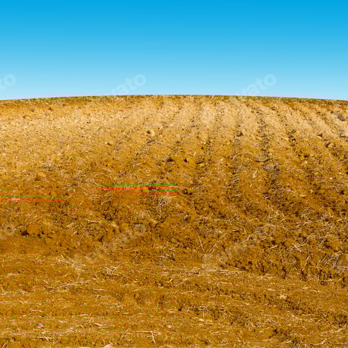 Preview: Plowed Field On The Hill In Spain, Instagram Effect