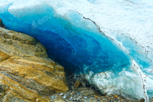 Preview: Lake Svartisvatnet And View To Svartisen Glacier (Meloy, Norway)