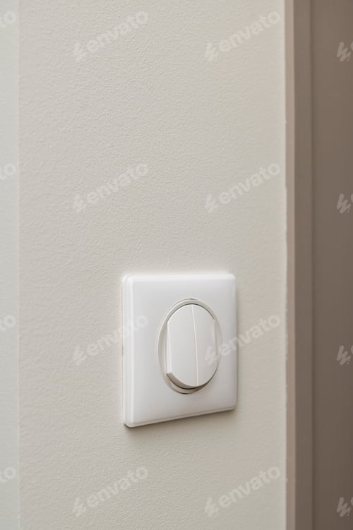Preview: Double Wall Light Switch, General Light Switch In A Residential Apartment