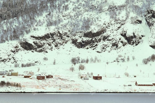 Preview: Winter Landscape Of The Norwegain Sea Near Tromso North Of Norway
