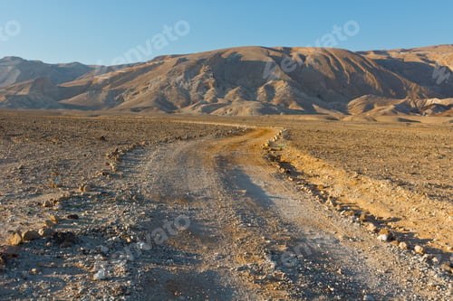 Preview: Dirt Road Of The Negev Desert In Israel