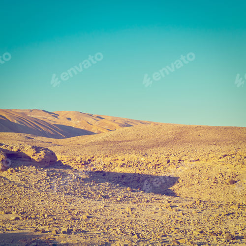 Preview: Rocky Hills Of The Negev Desert In Israel, Instagram Effect