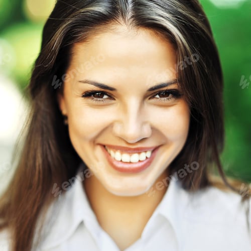 Preview: Beautiful Happy Smiling Girl - Close Up