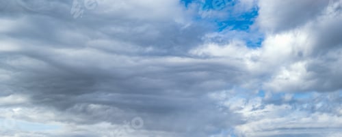 Preview: Clouds In The Overcast Sky View. Climate, Environment And Weather Concept Sky Background.