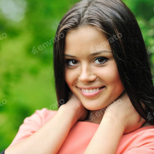 Preview: Portrait Of A Beautiful Girl Outdoors
