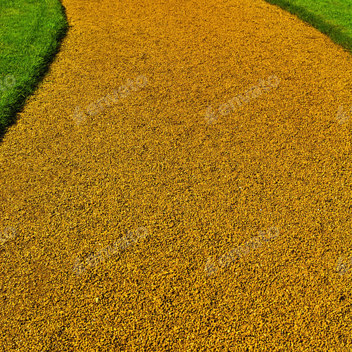 Preview: Gravel Path Between Green Lawn