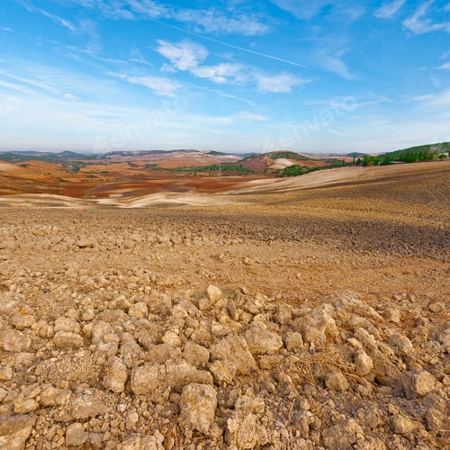 Preview: Plowed Sloping Hills Of Spain In The Autumn