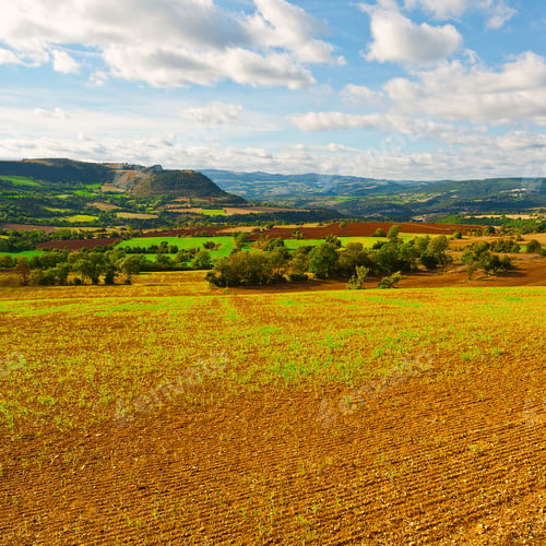 Preview: Plowed Fields High Up In The French Alps