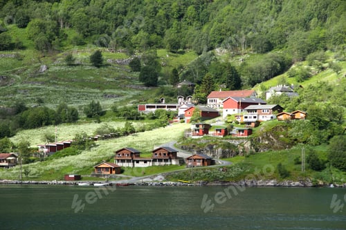 Preview: Village Geiranger, Geiranger Fjord, Norway.