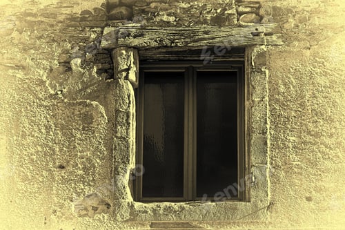Preview: Dilapidated Window In A Medieval French City, Stylized Photo