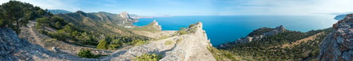 Preview: Coastline Of Novyj Svit Reserve Summer Panorama (Crimea, Ukraine)