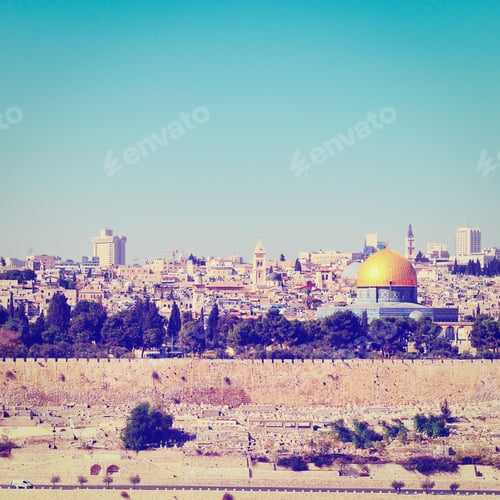 Preview: Dome Of The Rock In Old City Of Jerusalem, Instagram Effect