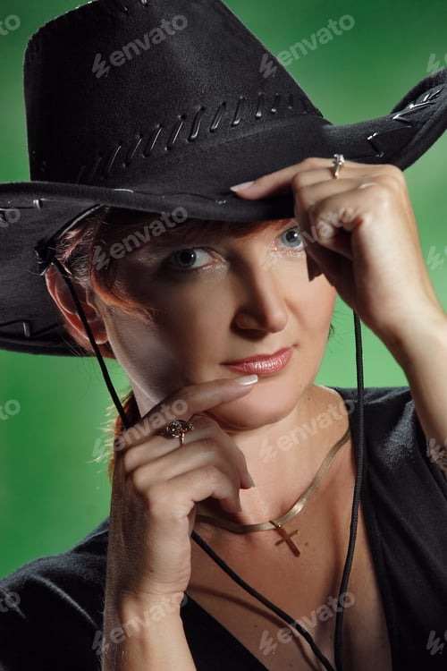 Preview: Portrait Of A Young Dancing Girl With Hat