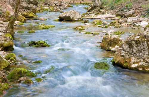 Preview: Ripples And Cascades On Spring Mountain River (Kokkozka River, Great Crimean Canyon, Ukraine). Long