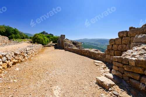 Preview: Remnants Of Castle On The Golan Heights Near The Israeli Border With Syria. The Nimrod Fortress