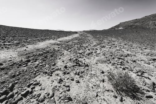 Preview: Rocky Hills Of The Negev Desert In Israel. Breathtaking Landscape And Nature Of The Middle East