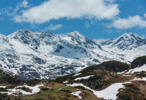 Preview: Summer Alps Mountain View (Warth, Vorarlberg, Austria).