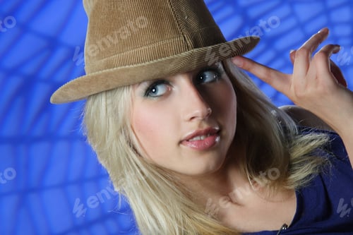 Preview: Portrait Of A Young Dancing Girl With Hat