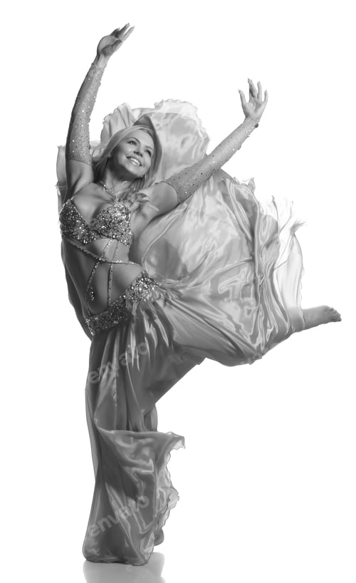 Preview: Beautiful Blonde In The Active Arab Dance