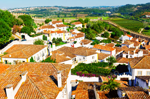 Preview: View To Historic Center City Of Obidos, Portugal