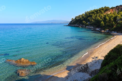 Preview: Wonderful Sandy Beach At Aegean Sea On Sithonia, Halkidiki, Greece.
