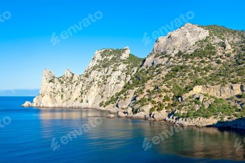 Preview: Summer Rocky Coastline With Juniper Trees ("Novyj Svit" Reserve, "Rhinoceros" Cape, Crimea