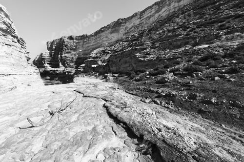 Preview: Rocky Hills Of The Negev Desert In Israel. Breathtaking Landscape Of The Desert Rock Formations In