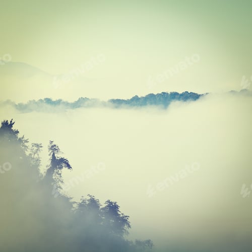 Preview: Foggy Morning In Italian Alps, Instagram Effect