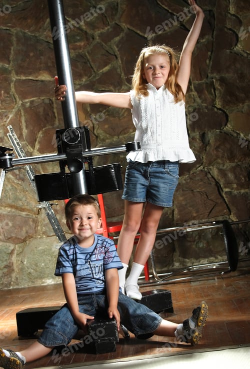 Preview: Two Children Playing