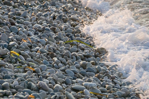 Preview: Beach Sunset Abstract Background Shoreline Denia Spain