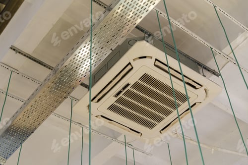 Preview: Air-Conditioning On The Ceiling In The Office