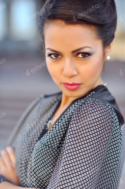 Preview: Beautiful Girl Face Portrait Close Up