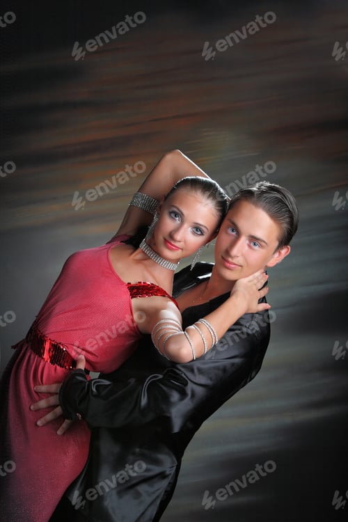 Preview: Beautiful Couple In The Active Ballroom Dance