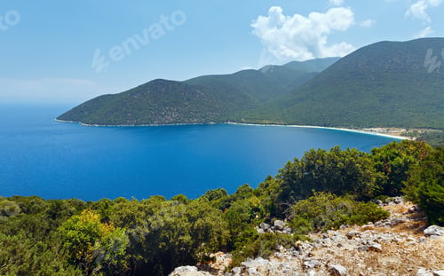 Preview: Antisamos Beach. Top Summer View (Greece, Kefalonia).