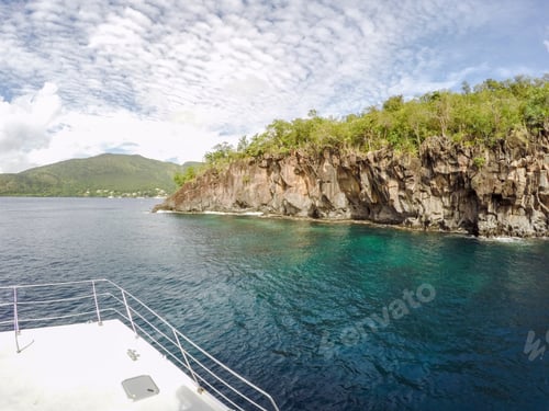 Preview: Sailing Across The Coast In Martinique Island Caribbean Sea