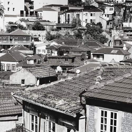 Preview: View Of The Historical Centre Of The City Of Porto With Traditional Portuguese Facades Sometimes
