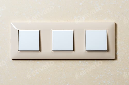 Preview: Triple Wall Switch For Light