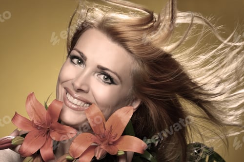 Preview: Portrait Of Young Dancing Girl With Smart Fair Hair