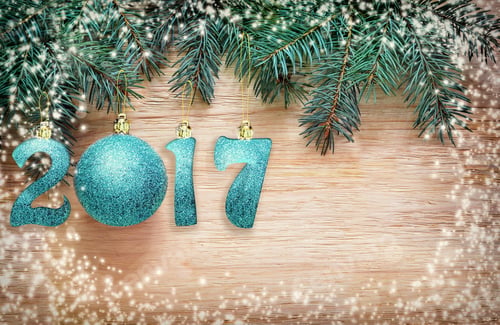 Preview: Christmas Background. Happy New Year 2017.