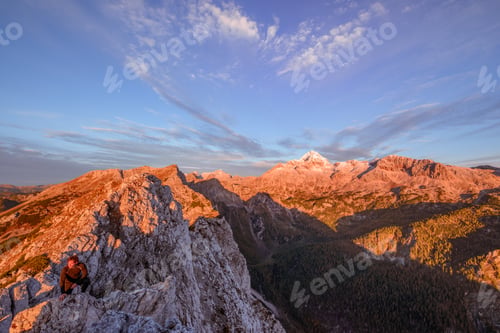 Preview: Sunrise In The Mountains. Early Morning As Viewed From The Top Of Visevnik Hill With Vast Landscape