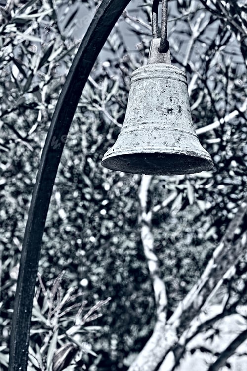 Preview: Bronze Bell Of The Church Of The Transfiguration On The Mount Tabor In Israel, Stylized Photo
