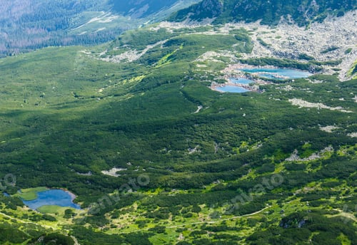 Preview: Tatra Mountain, Poland, View To Valley Gasienicowa And Group Of Glacial Lakes