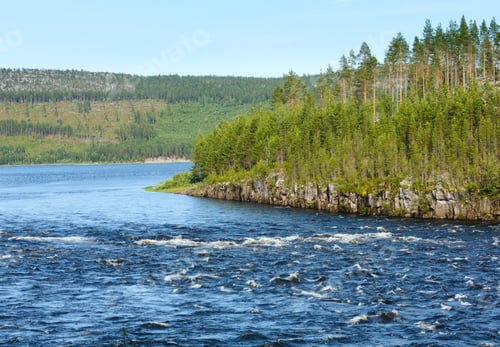 Preview: A River In Sweden In The Summer.