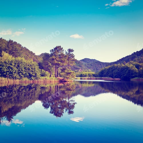 Preview: Shore Of Lake In The French Alps
