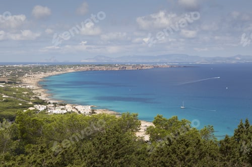 Preview: Outlook In Formentera Island In Balearics Spain Panorama From Above