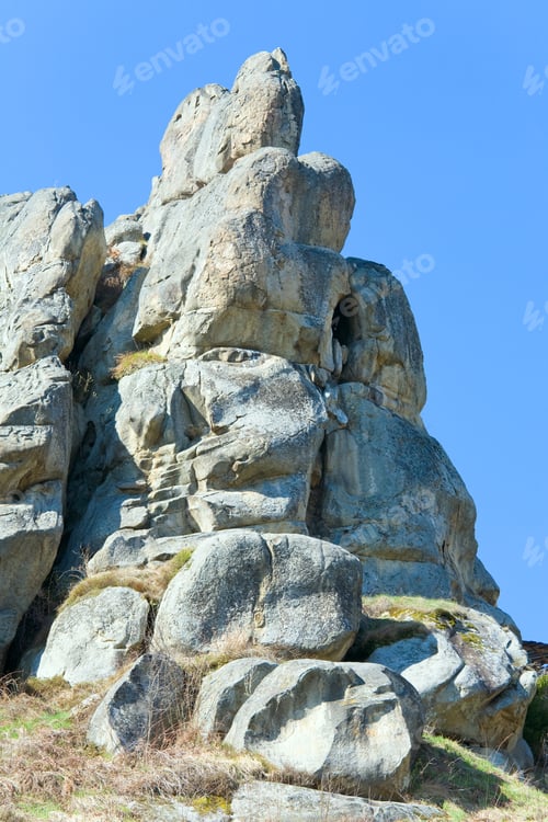 Preview: Urych Rocks View- On Place Of Tustanj Historic Fortress In Carpathian Mountains (Lviv Region